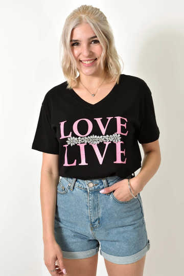  - T-Shirt με στάμπα 