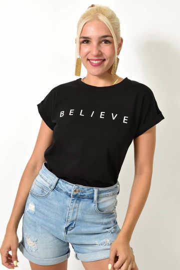 Γυναικείο T-shirt με Στάμπα 